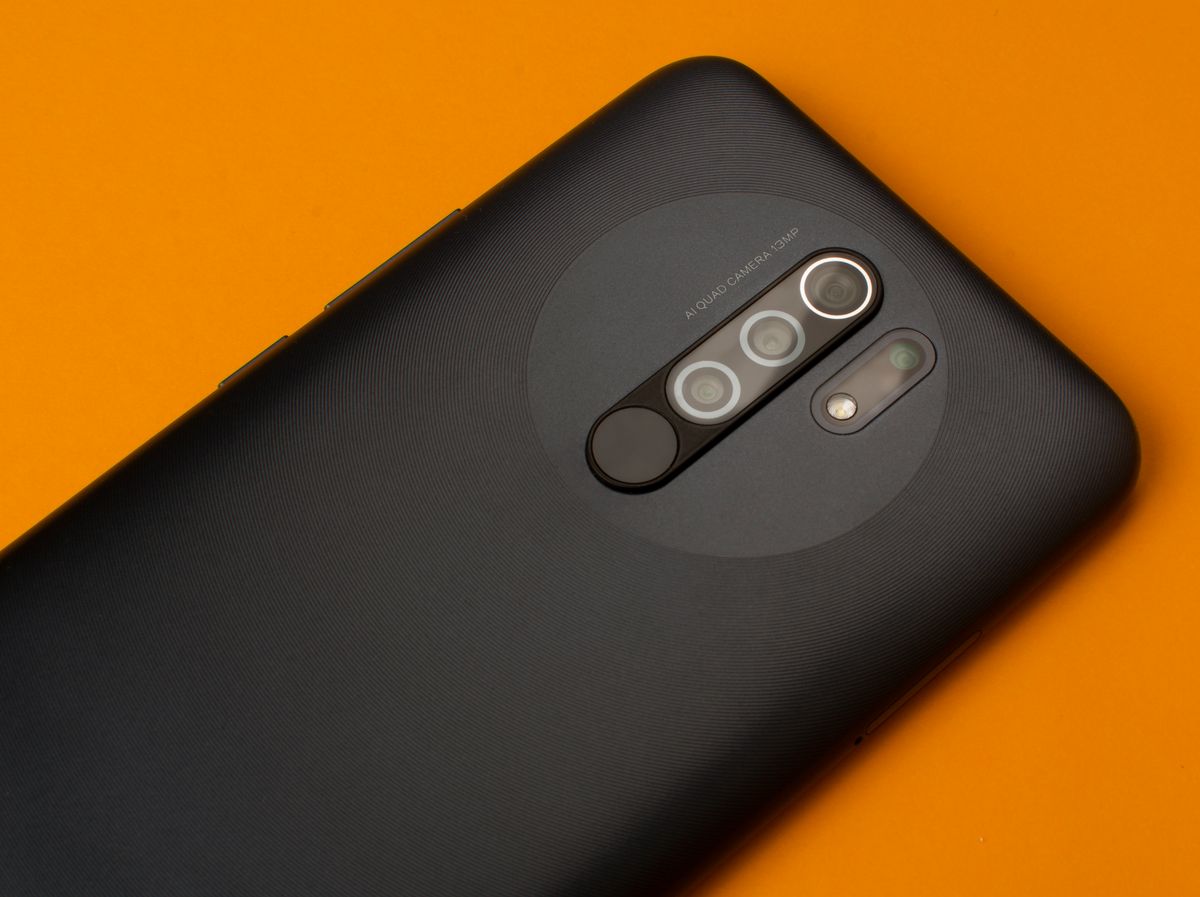 Close-up of a modern smartphone camera